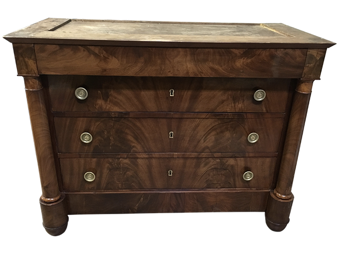 Après restauration. Commode Empire Après restauration. Commode Empire